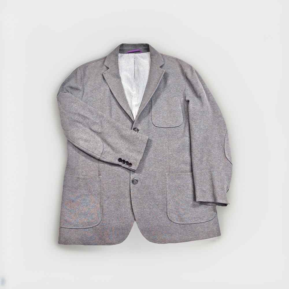 Sand Copenhagen Blazer Womens US 12 Gray Slim Tracy Cotton Retail $495